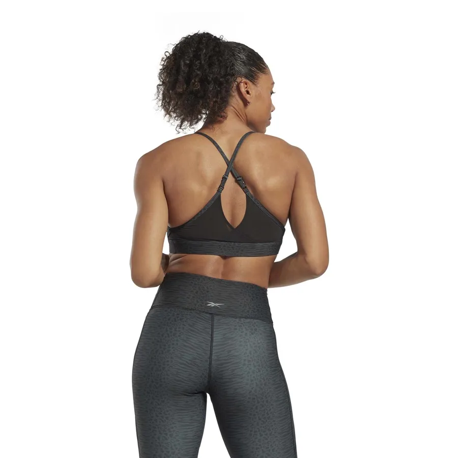 Imagen 4 de 6 de Top Reebok Lux Strappy Bra Aop Ms-NEGRO