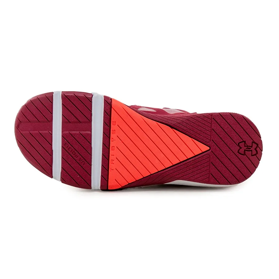 Imagen 4 de 5 de Zapatillas Under Armour Tribase Cross-BORDO/BLANCO