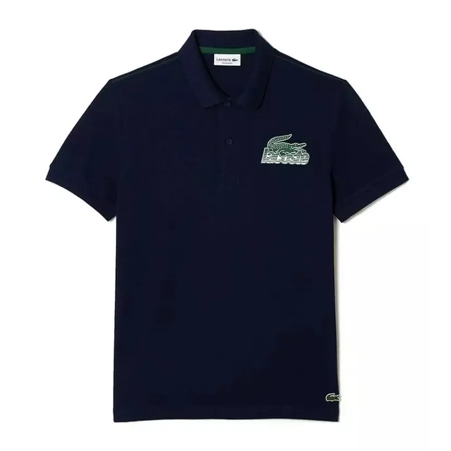 Imagen 0 de 6 de Remera Lacoste Chemise Col Bord-MARINO