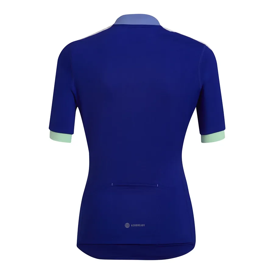 Imagen 1 de 2 de Campera adidas de Ciclismo Manga Corta-AZUL FRANCIA/CELESTE