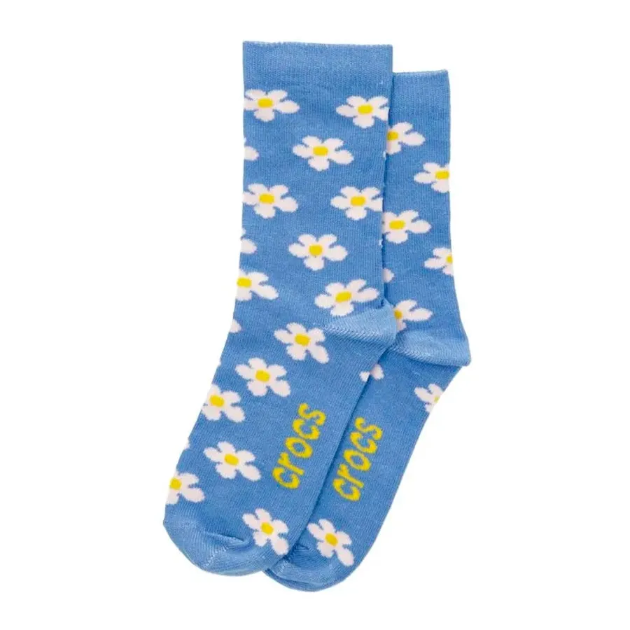 Imagen 0 de 2 de Medias Crocs Flowers 3/4-AZUL/ROSA