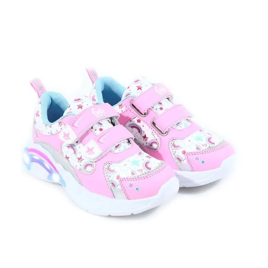 Imagen 2 de 4 de Zapatillas Footy Sublim con Luz-ROSA/BLANCO