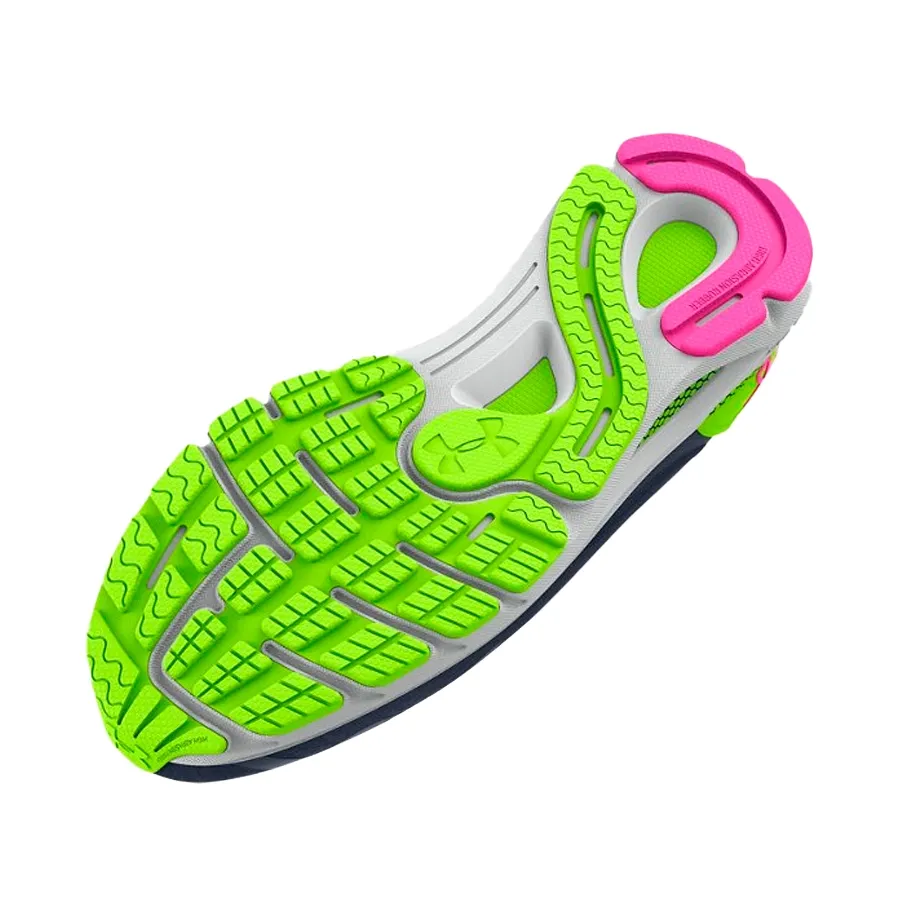 Imagen 4 de 5 de Zapatillas Under Armour Hovr Sonic 6-TOPO/VERDE FLUOR/FUCSIA