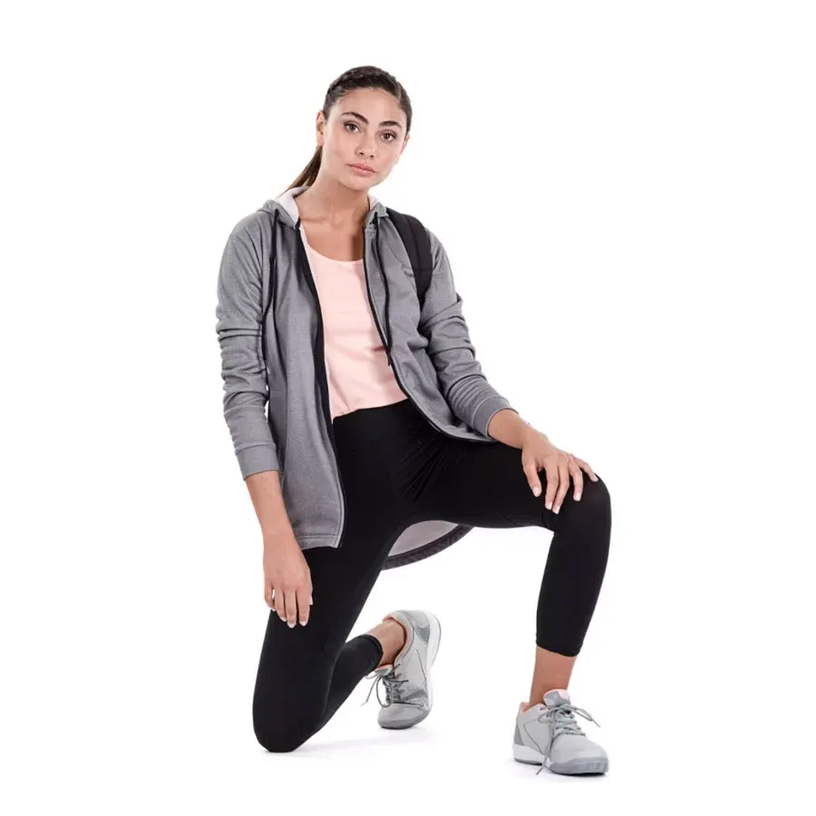 Imagen 2 de 3 de Conjunto Topper Con Calza Wmns I-GRIS/NEGRO