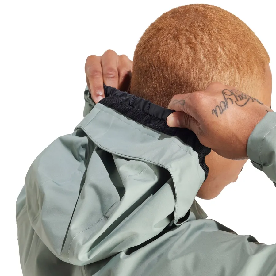 Imagen 5 de 7 de Campera adidas Terrex Multi 2L Rain J-VERDE AGUA