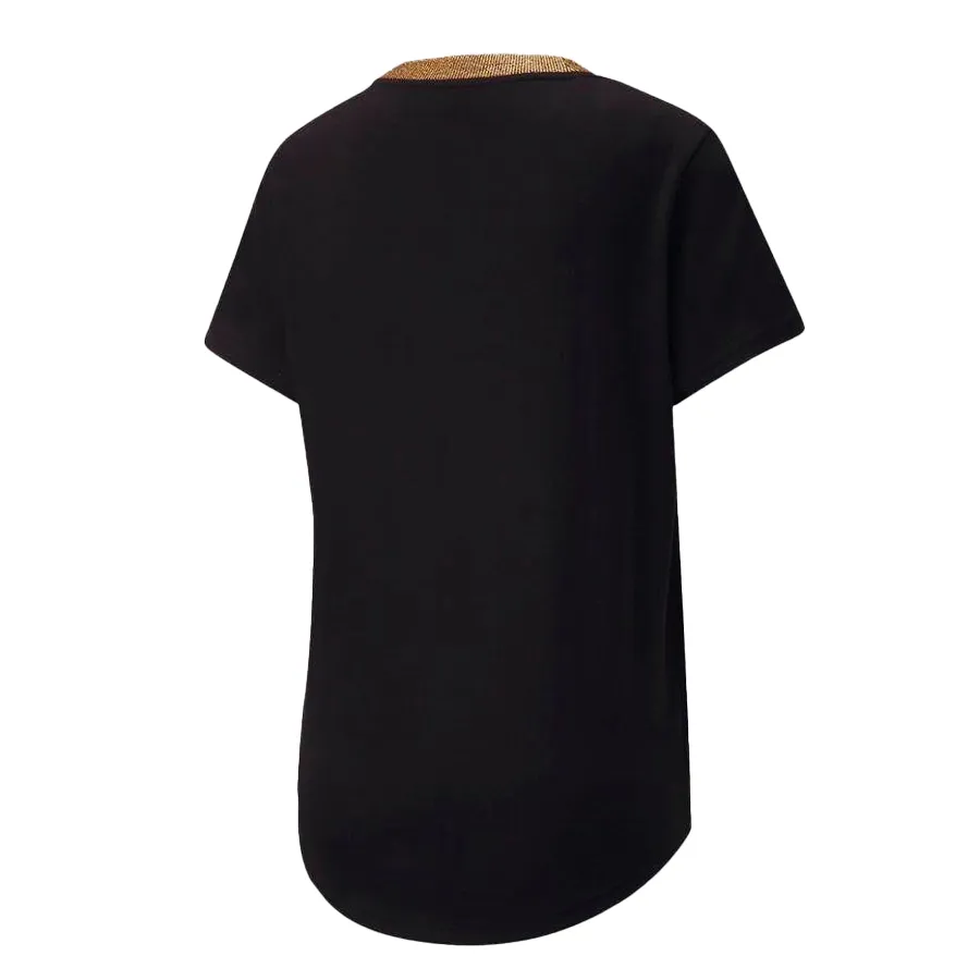 Imagen 1 de 4 de Remera Puma Deco Glam-NEGRO/DORADO