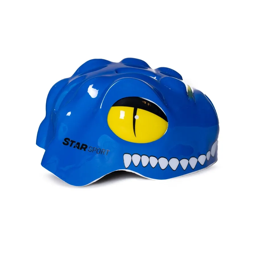 Imagen 1 de 4 de Casco Ciclismo Infantil Cocodrilo Starsport-AZUL
