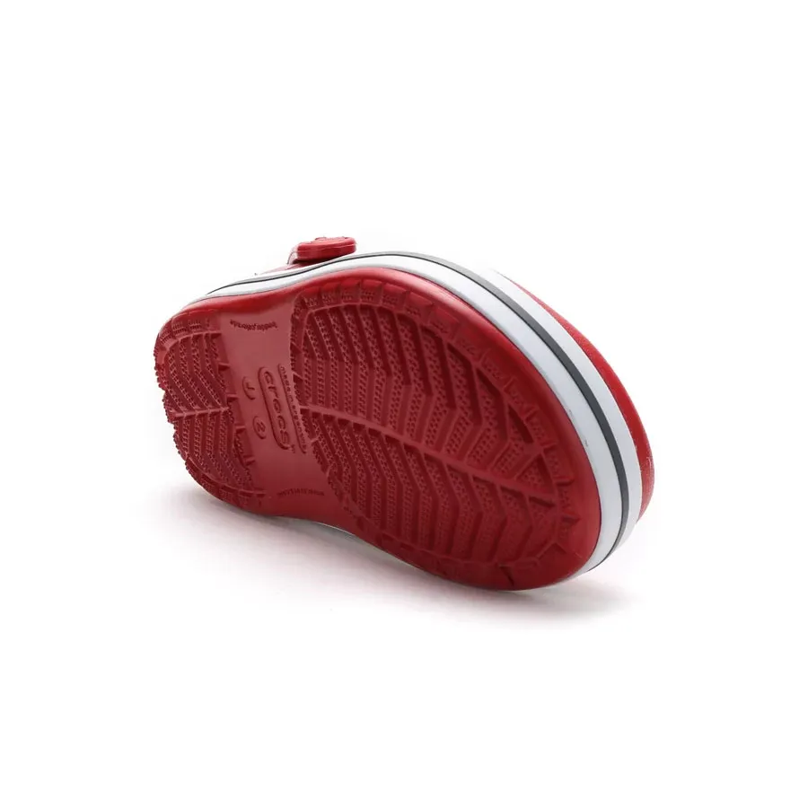 Imagen 4 de 5 de Ojotas Crocs Crocband Kids-BORDO/BLANCO/GRIS