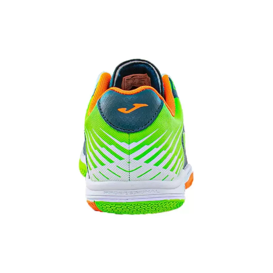 Imagen 2 de 5 de Botines Joma Toledo Jr Id V2-VERDE/VERDE FLUOR/NARANJA FLUOR