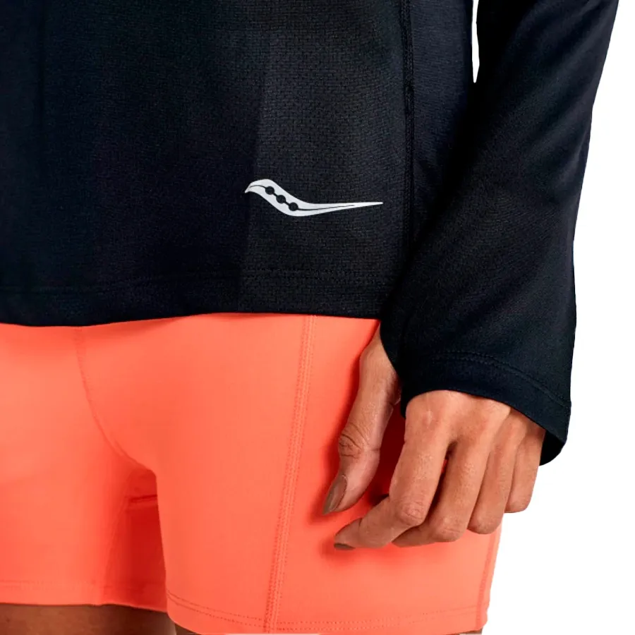 Imagen 3 de 4 de Remera Saucony Stopwatch-NEGRO