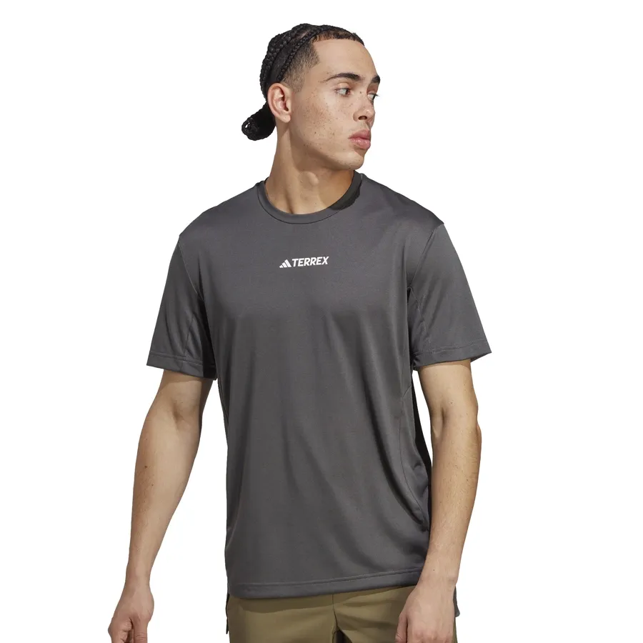 Imagen 1 de 7 de Remera adidas Terrex-GRIS/BLANCO