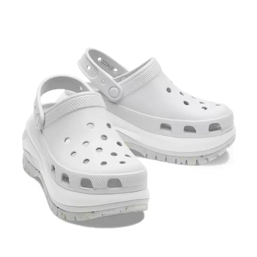 Imagen 1 de 4 de Ojotas Crocs Mega Crush Clog-GRIS/BLANCO