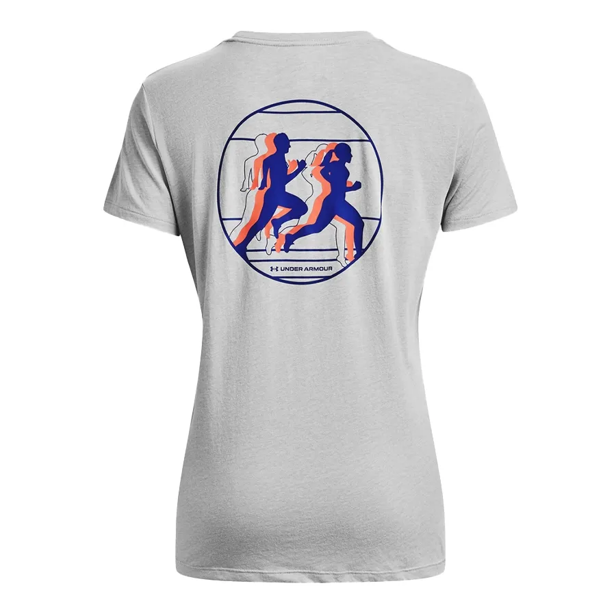 Imagen 4 de 5 de Remera Under Armour Join The Club-GRIS/ROJO