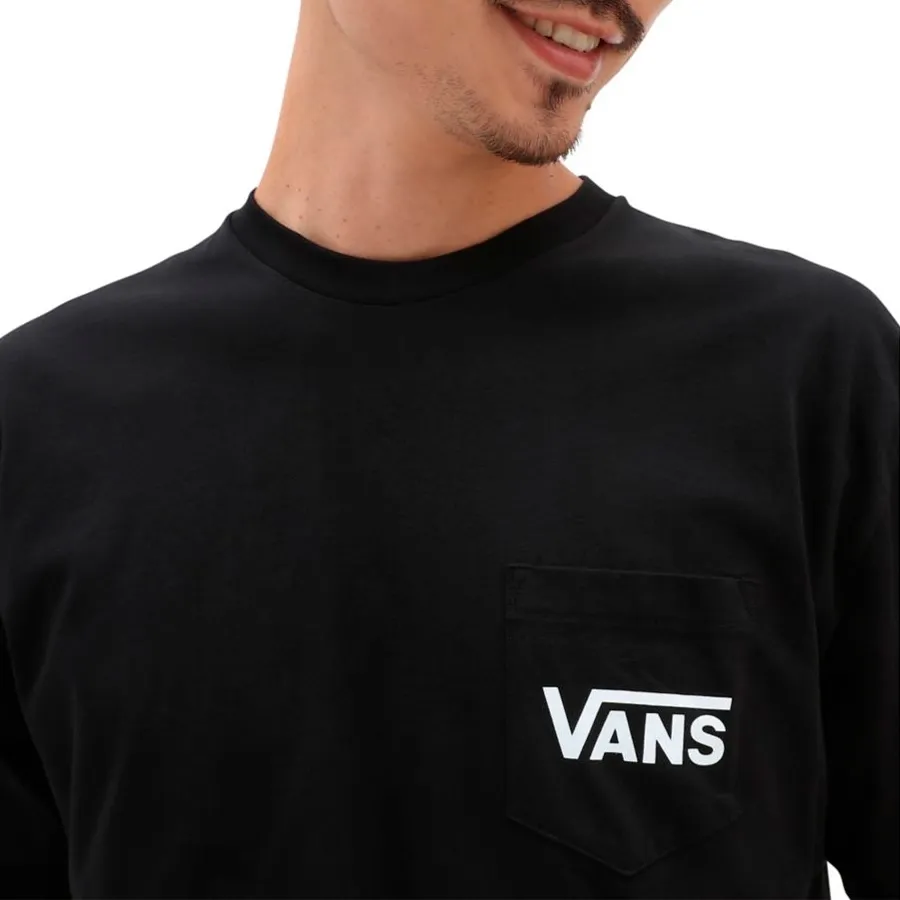 Imagen 4 de 5 de Remera Vans Otw Classic Back-NEGRO/BLANCO
