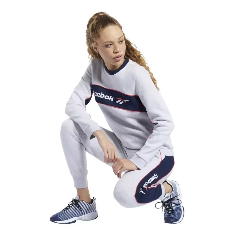 Imagen 3 de 4 de Pantalón Reebok Cl F Linear-GRIS/AZUL