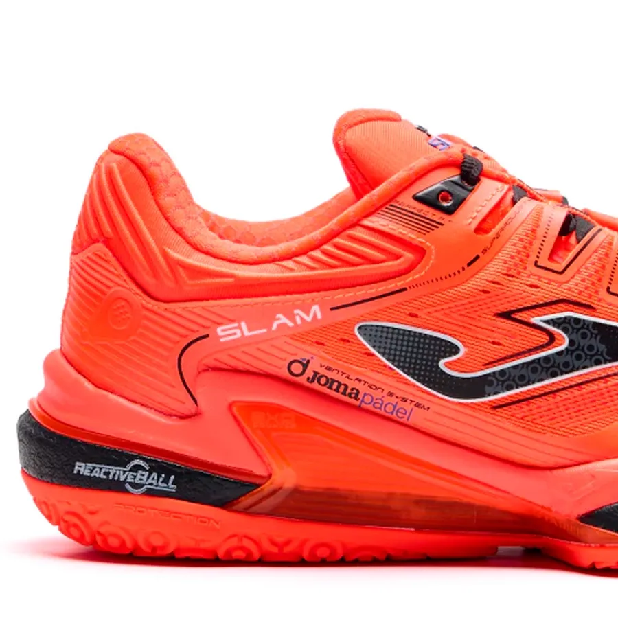 Imagen 6 de 7 de Zapatillas Joma Padel Slam W2408-NARANJA FLUOR/AZUL/NEGRO
