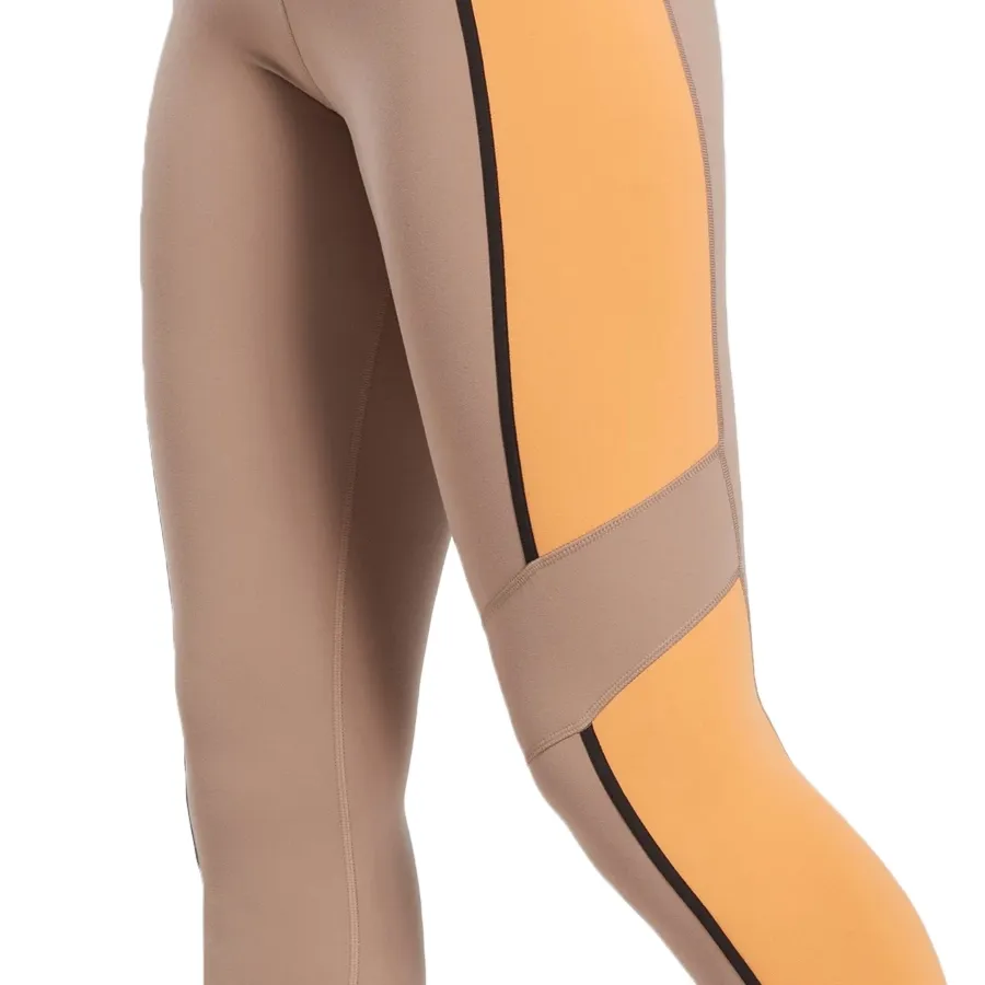 Imagen 3 de 5 de Reebok Calzas Lux Hr Tight-MARRON/NARANJA