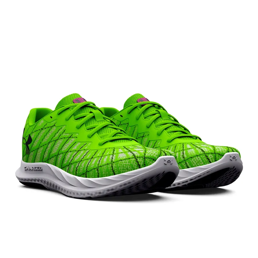 Imagen 1 de 5 de Zapatillas Under Armour Charged Breeze 2-VERDE FLUOR/BLANCO