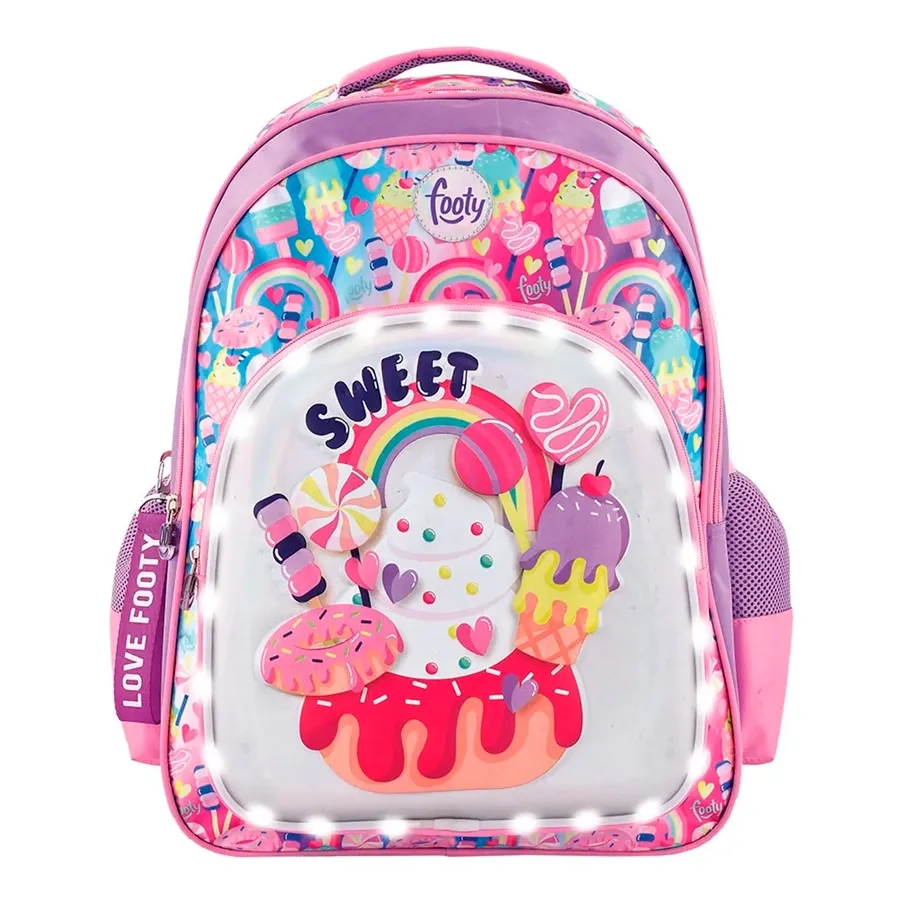 Imagen 0 de 2 de Mochila Footy Espalda Sweet-VIOLETA