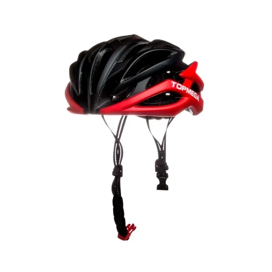 Imagen 0 de 3 de Casco Ciclismo Mtb TopMega-NEGRO/ROJO