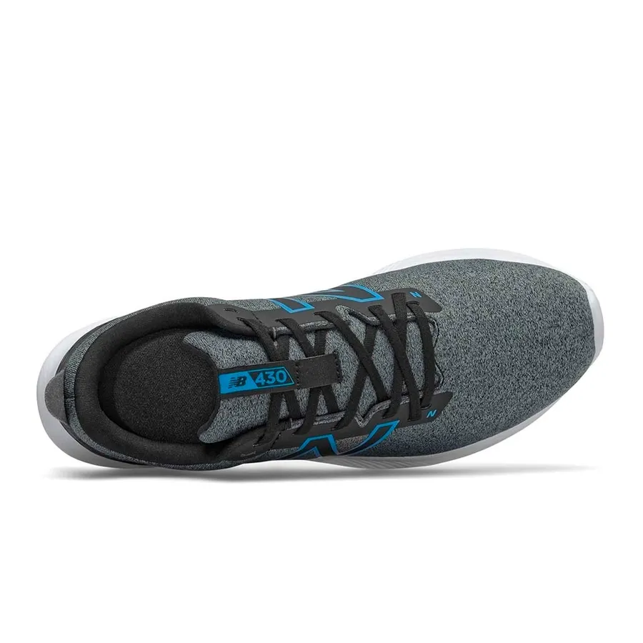 Imagen 3 de 5 de Zapatillas New Balance 430v2-GRIS/NEGRO/CELESTE
