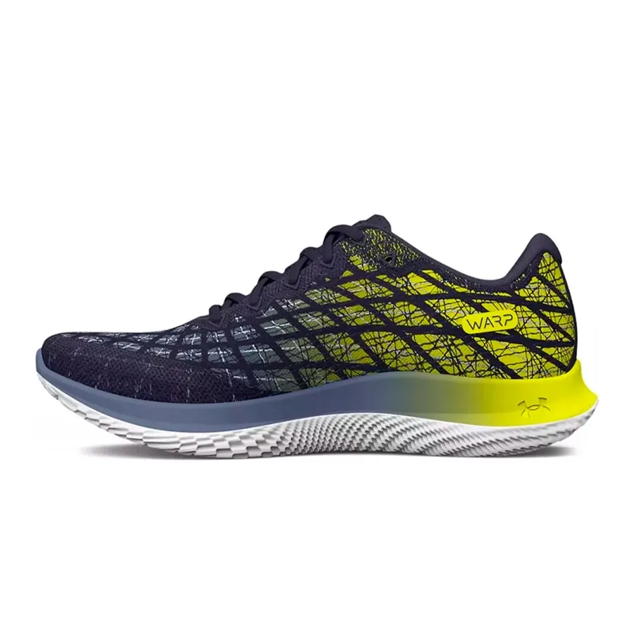 Imagen 3 de 6 de Zapatillas Under Armour Flow Velociti Wind 2-VIOLETA/AMARILLO/LILA