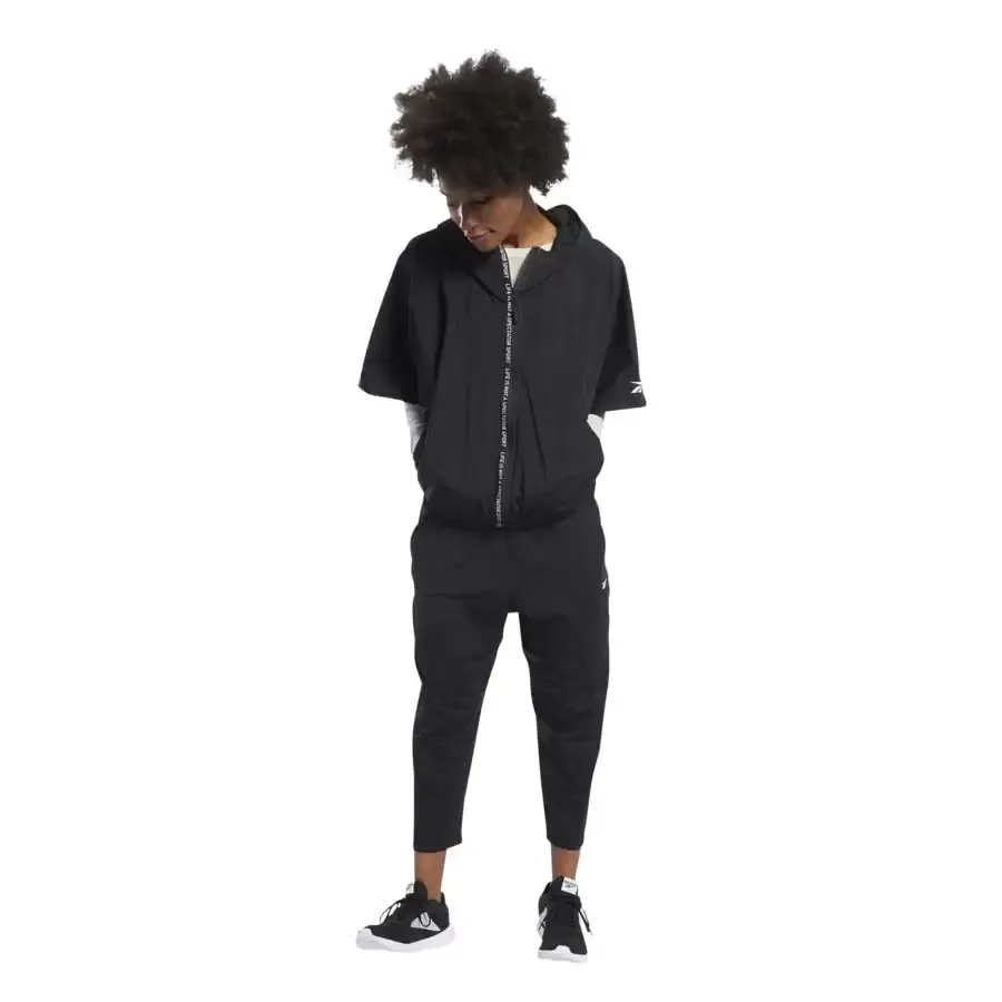 Imagen 4 de 5 de Campera Reebok Ts Ss Full Zip-NEGRO