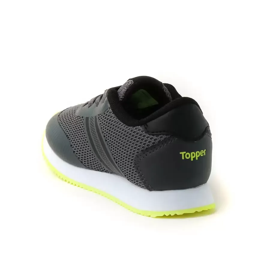Imagen 2 de 5 de Zapatillas Topper Ambar Bebe-GRIS/NEGRO