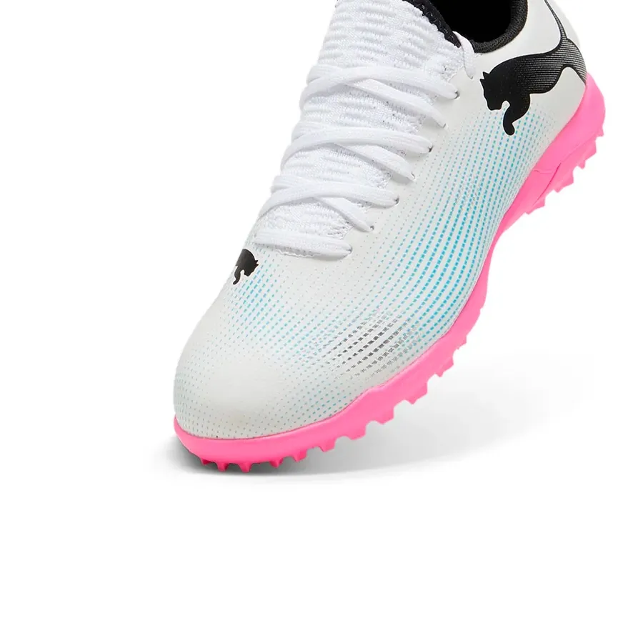 Imagen 5 de 6 de Botines Puma Future 7 Play Tt Jr-BLANCO/CELESTE/NEGRO