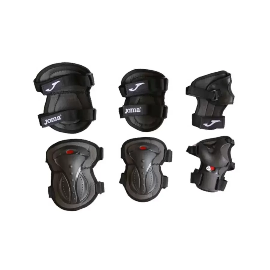 Imagen 1 de 2 de Set Protecciones Rollers Mh860 Joma-NEGRO/ROJO