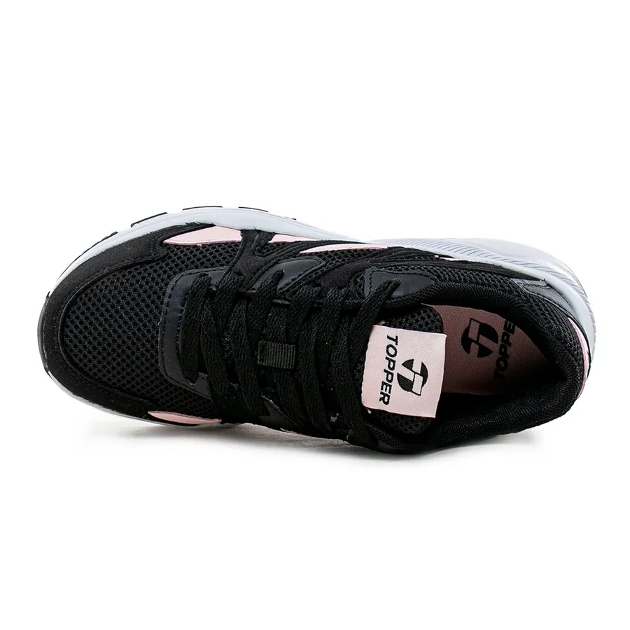 Imagen 3 de 6 de Zapatillas Topper Akron-NEGRO/ROSA/BLANCO