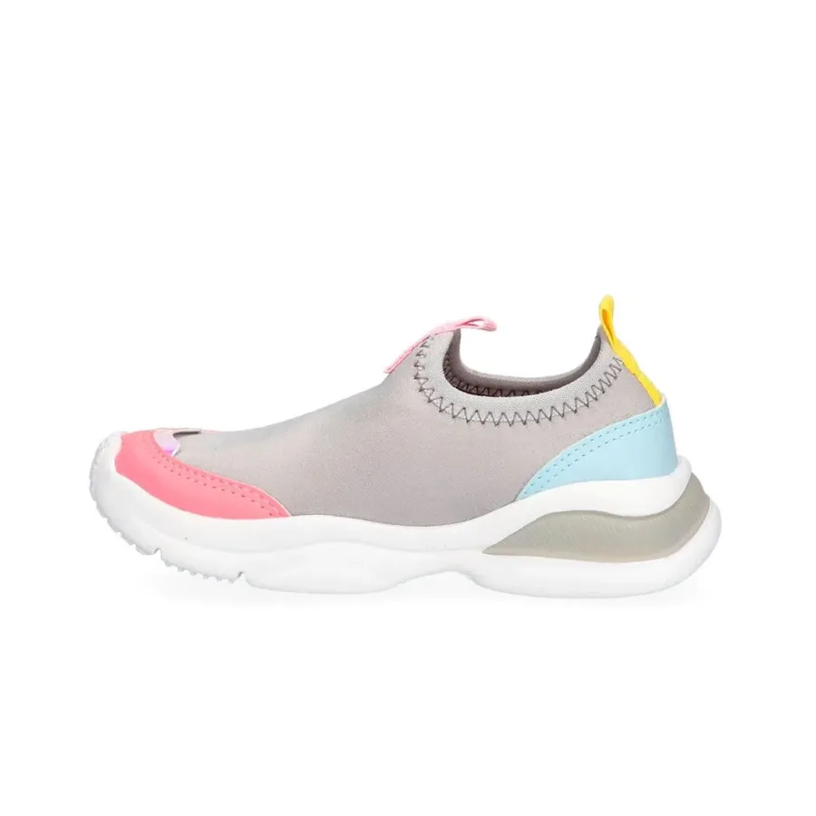 Imagen 2 de 6 de Zapatillas Kappa Easy Lite 2-GRIS/ROSA/CELESTE