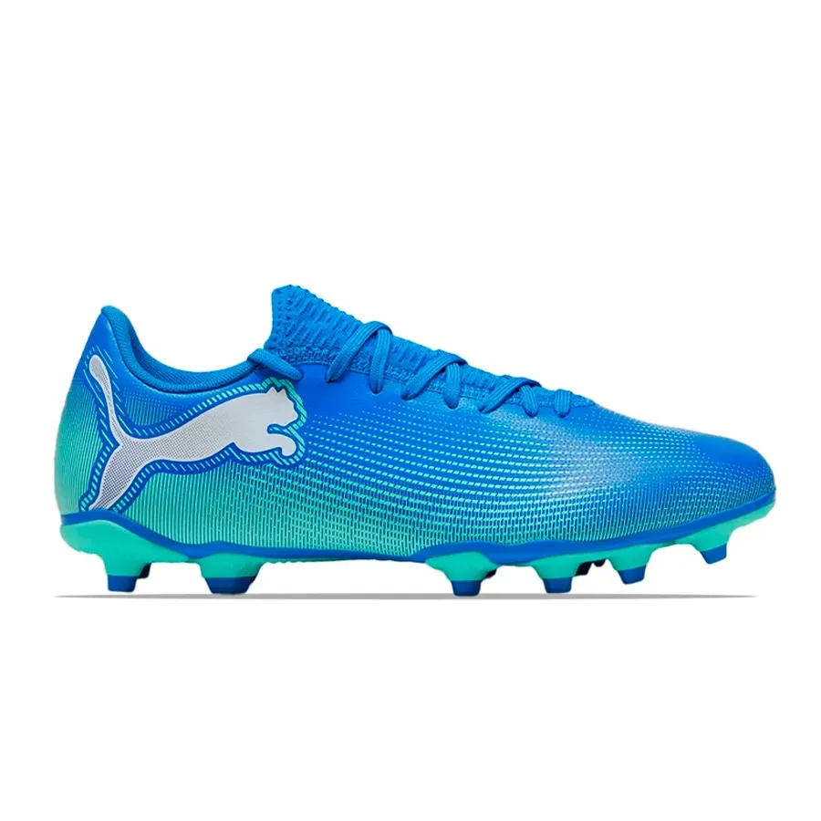 Imagen 0 de 5 de Botines Puma Future 7 Play Fg/Ag-AZUL FRANCIA/VERDE AGUA