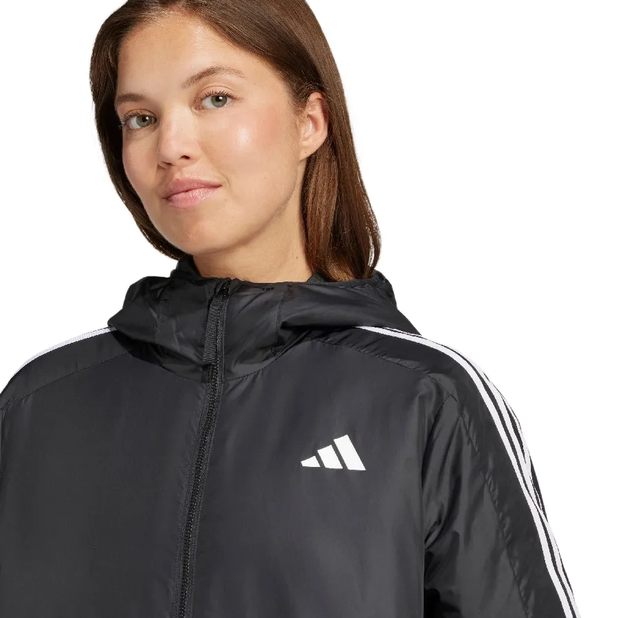 Imagen 3 de 5 de Campera adidas Essentials Tres Tiras-NEGRO/BLANCO