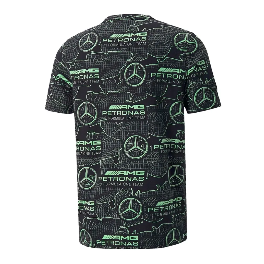 Imagen 1 de 3 de Remera Puma Map F1 Logo-NEGRO/VERDE