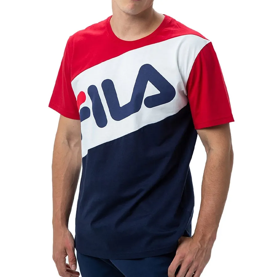 Imagen 1 de 3 de Remera Fila Block Oversize II-AZUL/BLANCO/ROJO