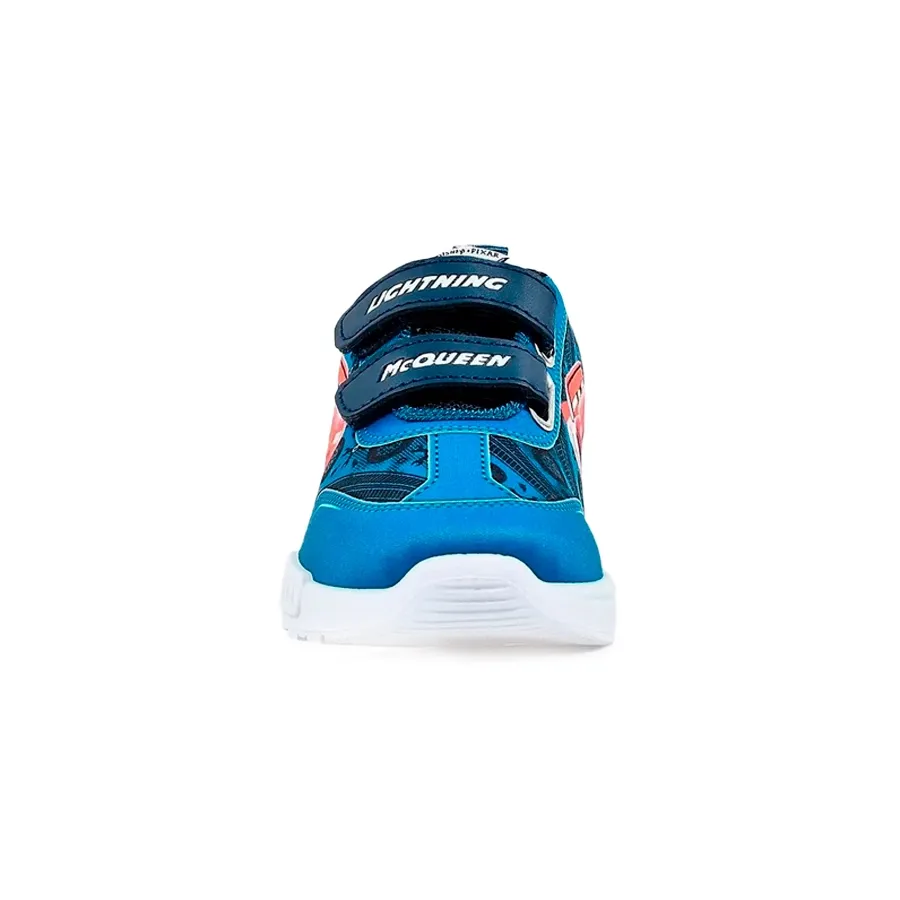 Imagen 2 de 5 de Zapatillas Footy Sublimado C/Luz Cars-AZUL/ROJO