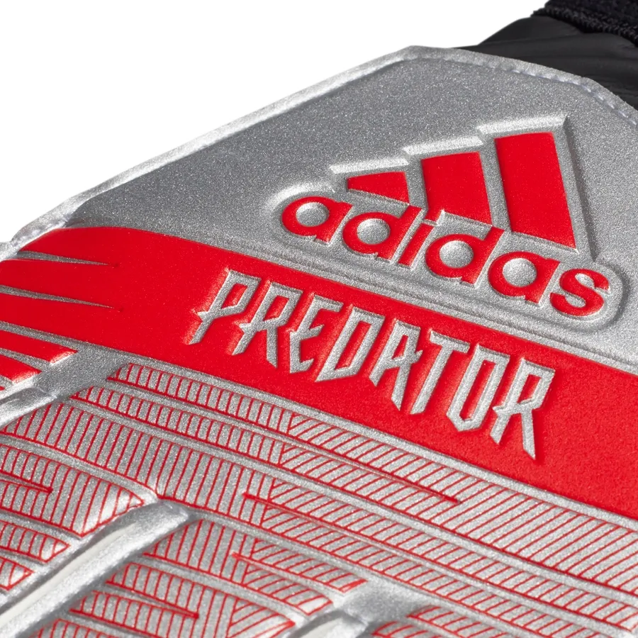 Imagen 2 de 4 de Guantes adidas de Entrenamiento Predator-PLATA/ROJO