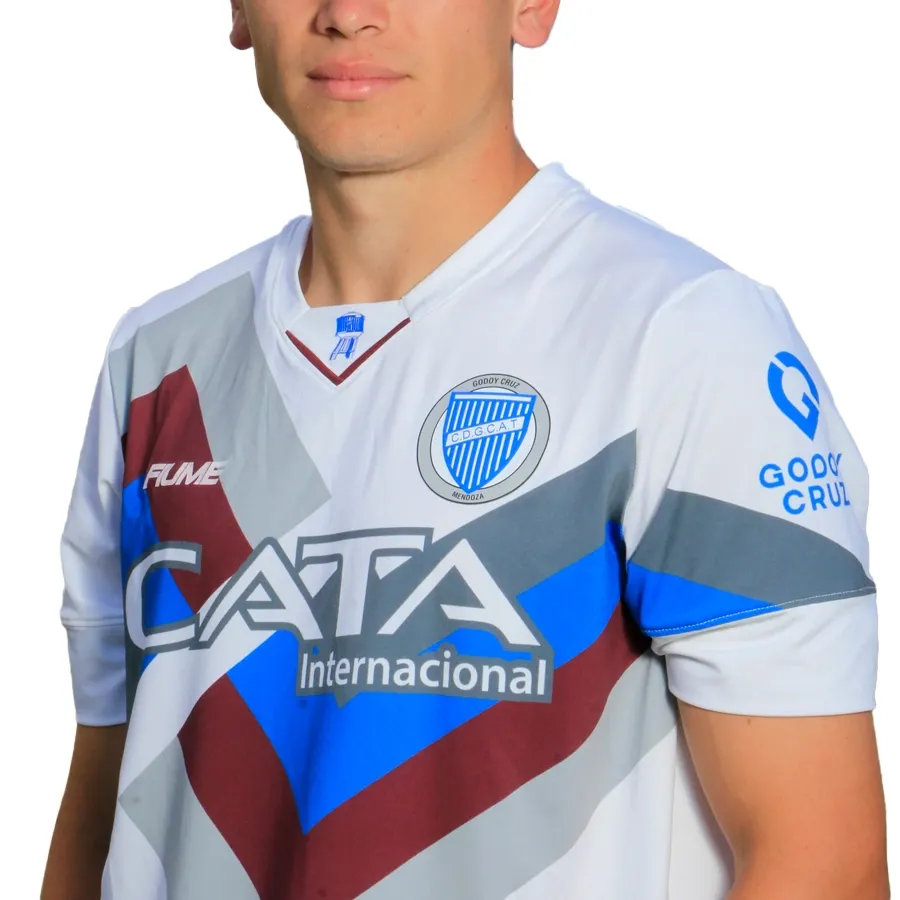 Imagen 2 de 5 de Camiseta Fiume Sport Alternativa Godoy Cruz 25-BLANCO/AZUL/VIOLETA