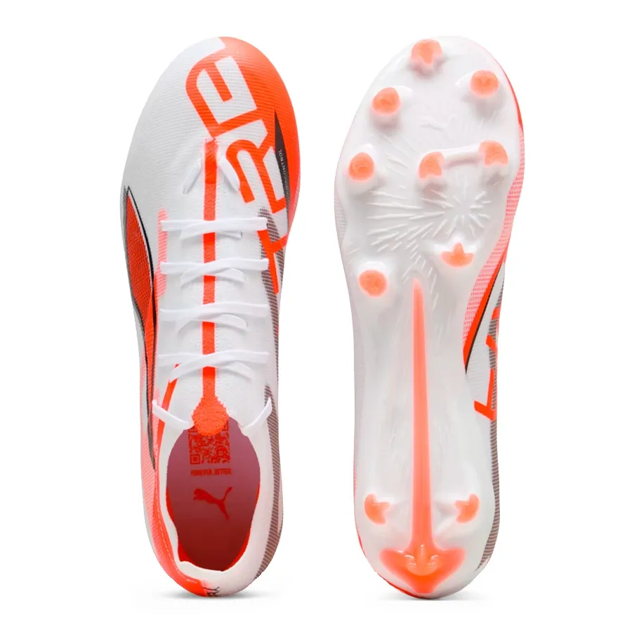 Imagen 3 de 5 de Botines adidas Ultra 5 match Fg-BLANCO/NARANJA FLUOR