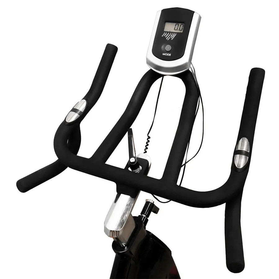 Imagen 2 de 4 de Bicicleta Fija Ranbak Bicicleta Spinning Disco 22 kg-NEGRO/ROJO
