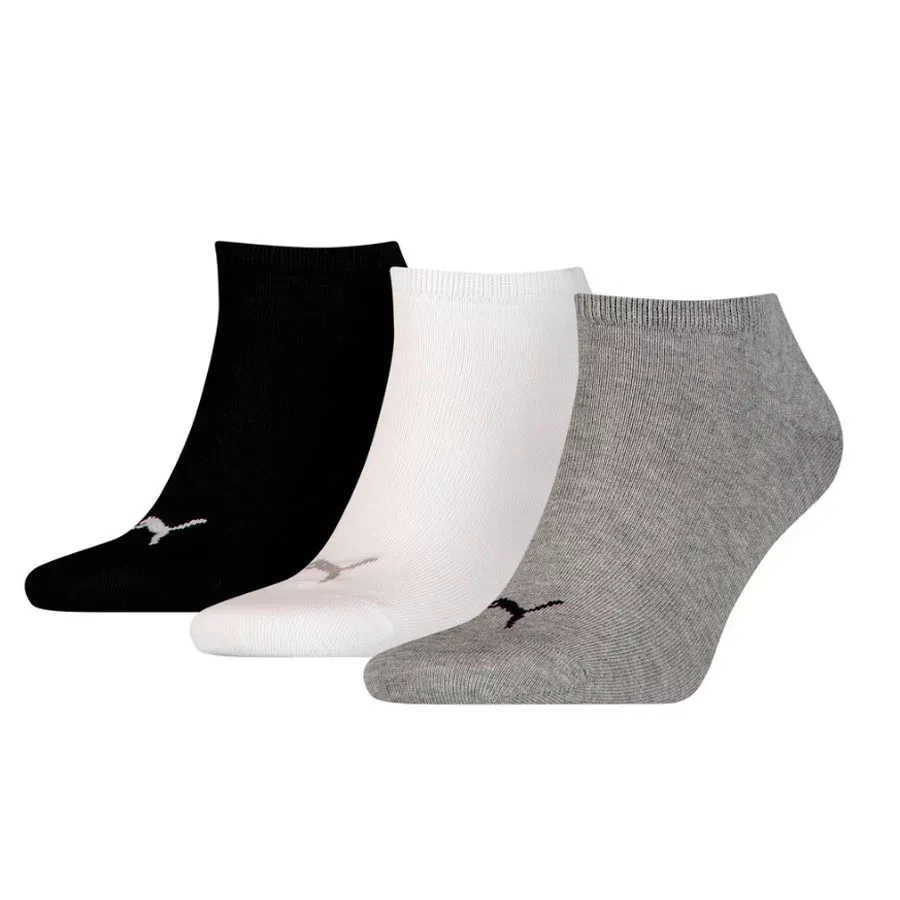 Imagen 0 de 1 de Medias Puma Invisible Sneaker 3p-BLANCO/GRIS/NEGRO