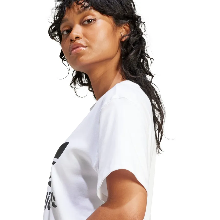 Imagen 5 de 6 de Remera adidas originals Trifolio-BLANCO/NEGRO