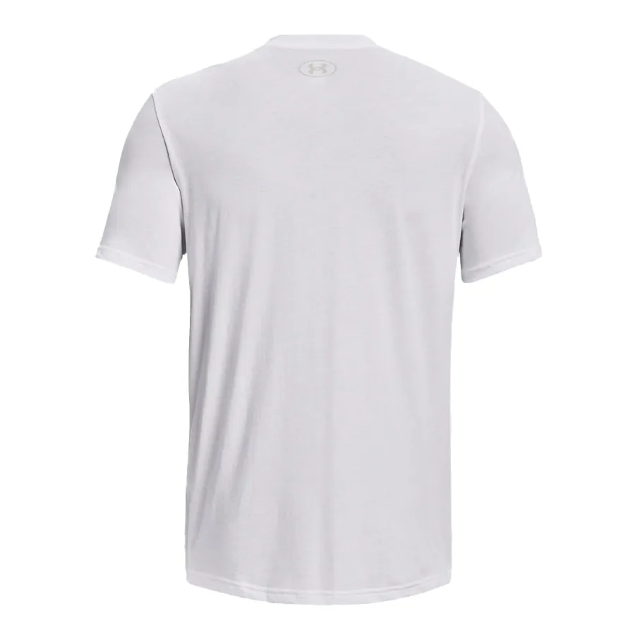 Imagen 1 de 5 de Remera Under Armour Mtn-BLANCO/NARANJA FLUOR