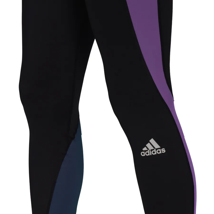 Imagen 6 de 7 de Calza adidas Own The Run Colorblock 7/8-NEGRO/LILA