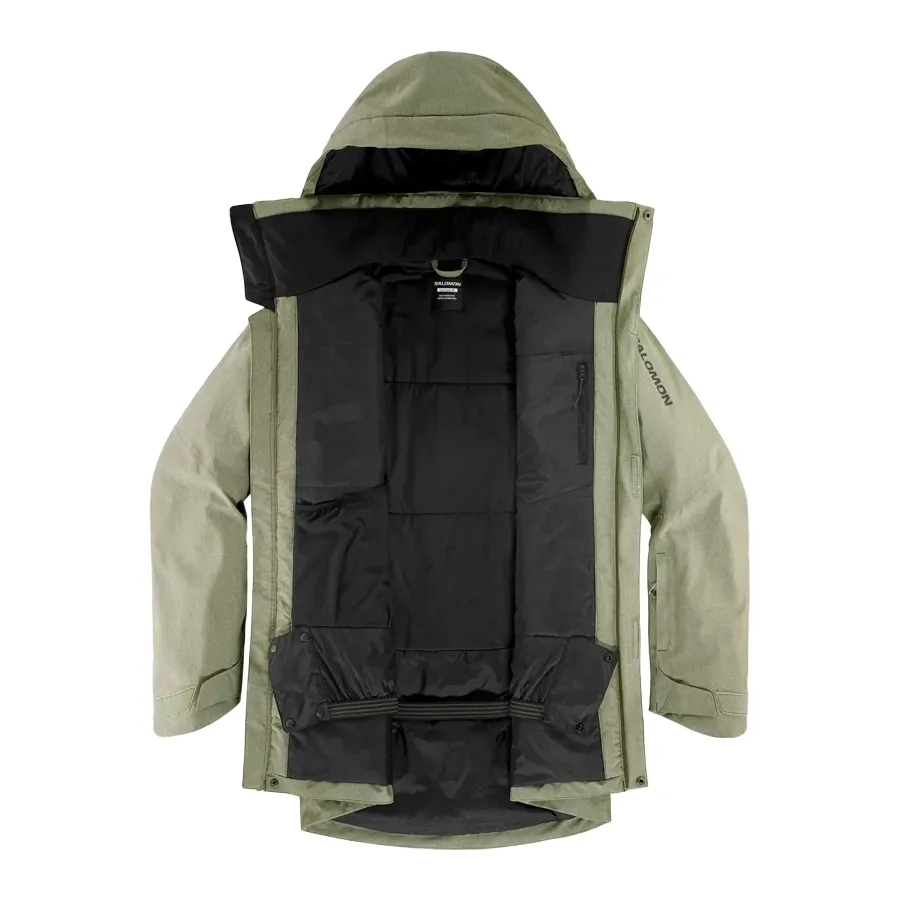 Imagen 3 de 9 de Campera Salomon Stance Cargo-OLIVA