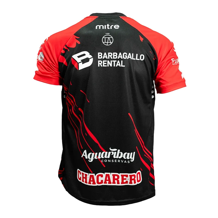 Imagen 1 de 4 de Camiseta Mitre Alternativa 3 San Martin Mza-NEGRO/ROJO