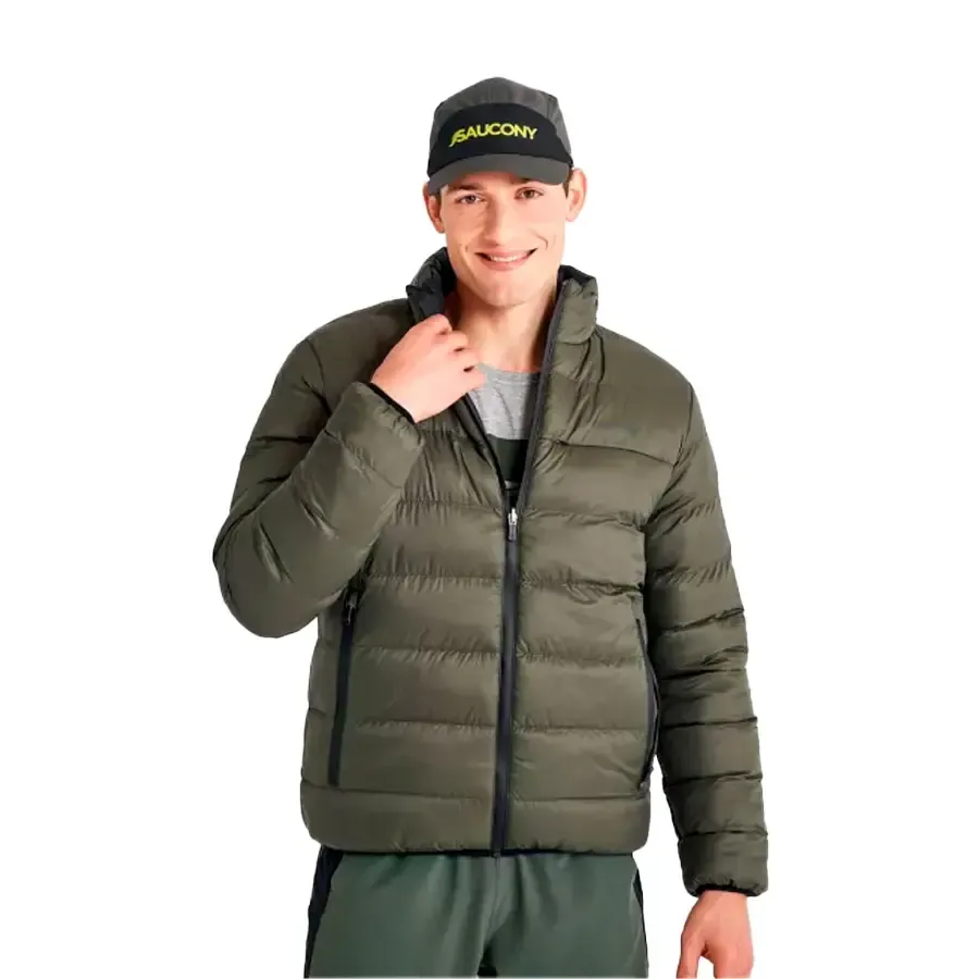 Imagen 4 de 7 de Campera Saucony Reversible Snowdrift-NEGRO/VERDE