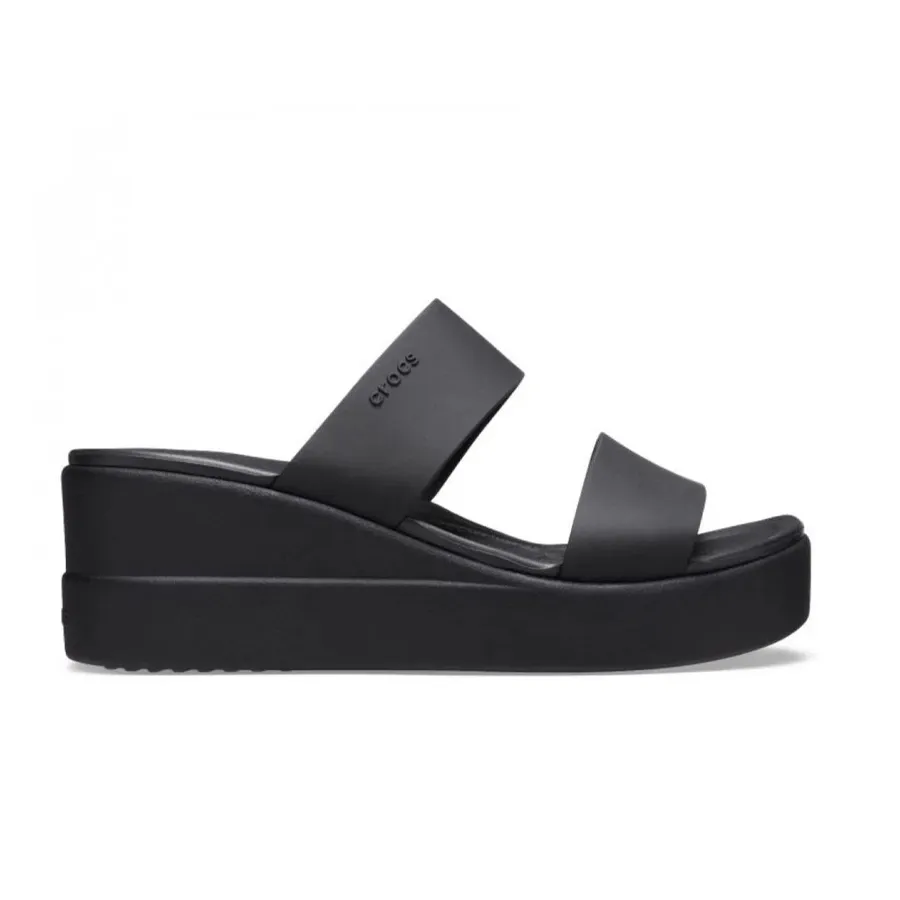 Imagen 0 de 4 de Sandalias Crocs Brooklyn Mid Wedge W-NEGRO