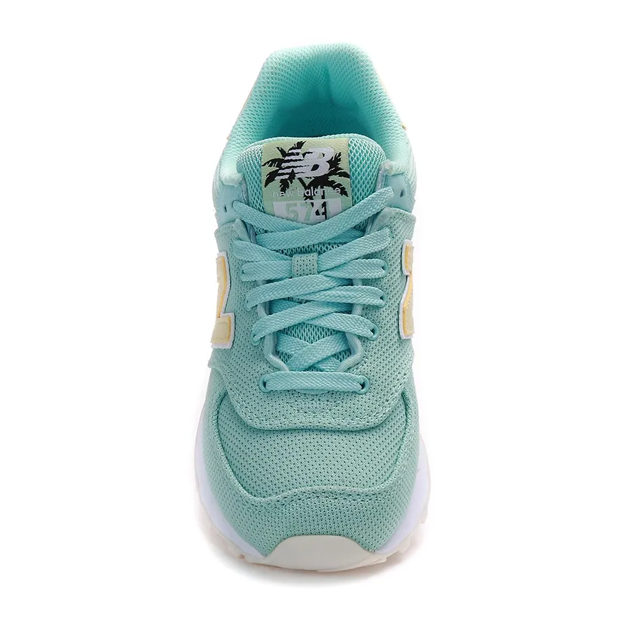 Imagen 1 de 4 de Zapatillas New Balance 574-CELESTE/GRIS/AMARILLO